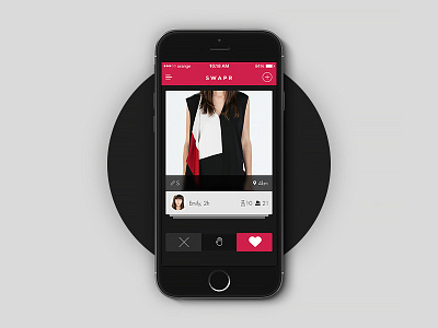 Swapr app interface mobile ui ux