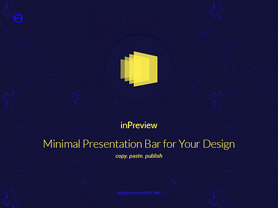 inPreview — Minimal Presentation Bar for Your Design bar fullscreen gallery minimal portfolio presentation psd responsive template wizard