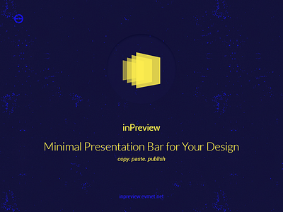 inPreview — Minimal Presentation Bar for Your Design