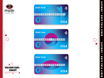 VISA CARD CONCEPT DRIBBLE BEHANCE 01 blue branding concept conceptual debit card gradient graphic design illustrator mastercard pink visa card