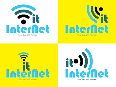 Wifi Network Minimal Logo design