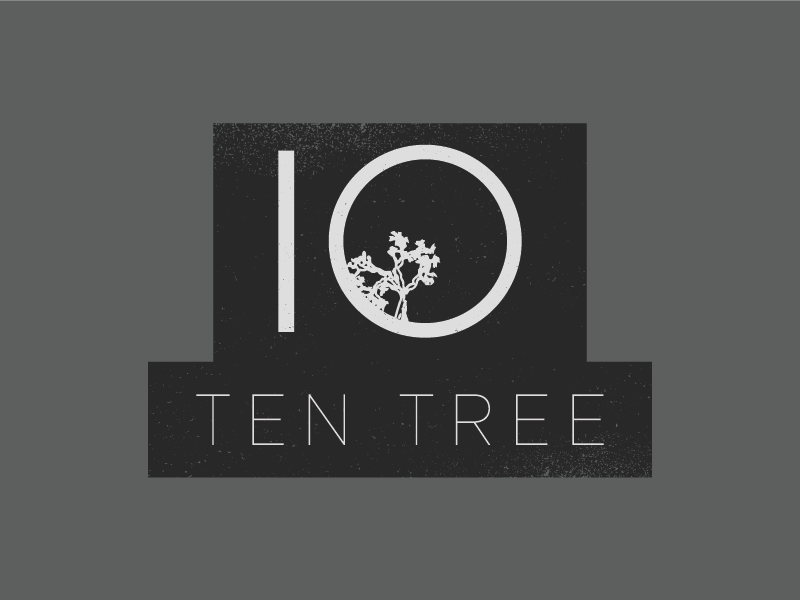 Ten Tree tshirt design texture ten tree typography