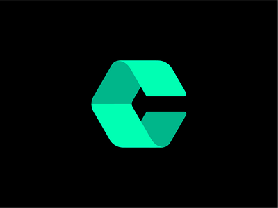 C Icon brand branding design geometric icon identity logo modern vector