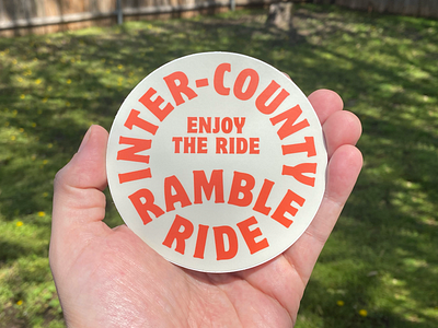 Inter-County Ramble Ride Stickers