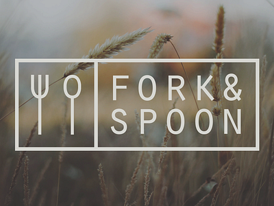 Fork & Spoon logo branding logo print restaurant stationery