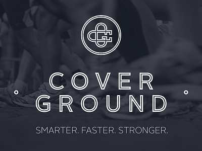 Cover Ground Logo Concept ad athlete blog brand letters lockup logo sports typography