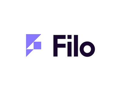 Filo Logo brand branding design geometric icon identity logo minimalist moderninst typography