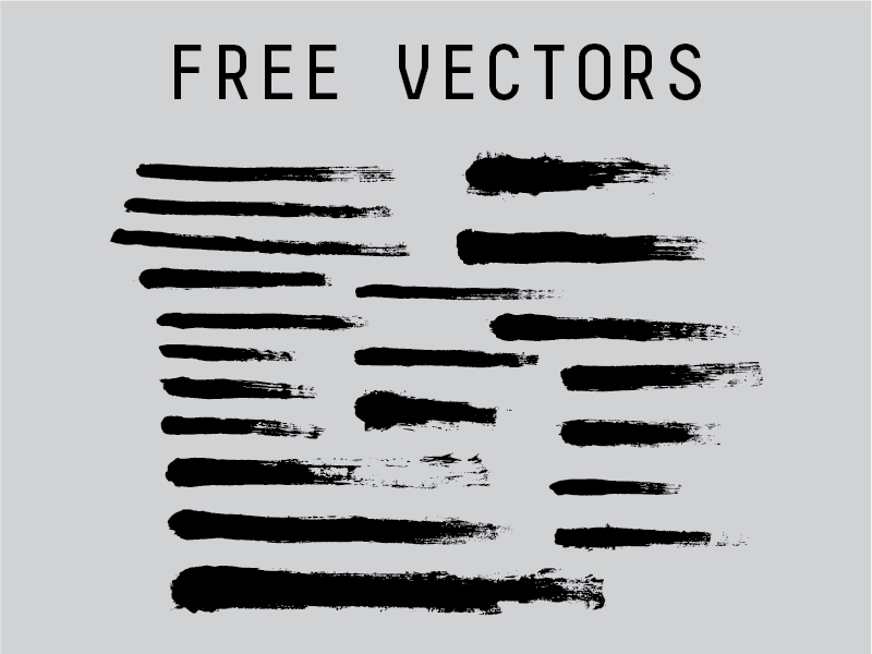 Download Free Vector Brush Strokes by J.D. Reeves on Dribbble