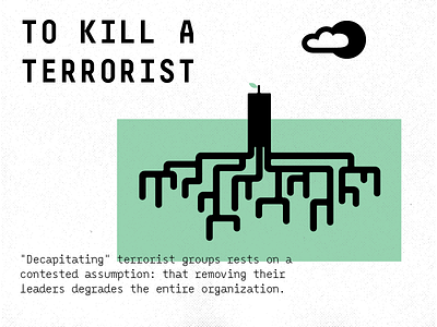News Visualization editorial halftone illustration magazine roots terrorist tree