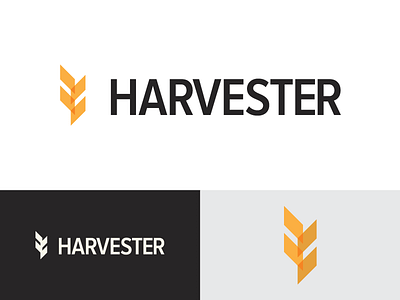 Harvester Logo brand icon logo typography