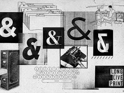 Ink & Letters Spread ampersand magazine print texture