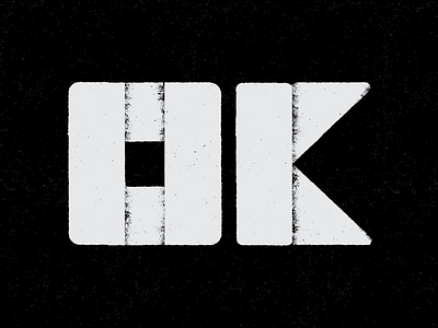 OK oklahoma texture typography vector