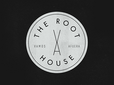 The Root House badge seal texture typography