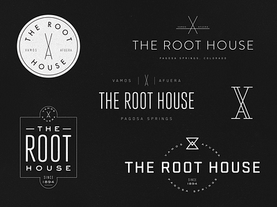 Root House Concepts icon logo symbol texture typography