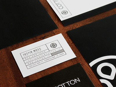 Cotton Print Collateral business cards design icon letterhead logo print typography