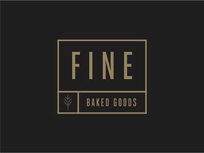 Fine Logo baking branding icon logo typography wheat