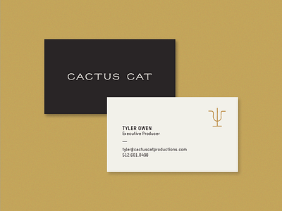 Cactus Cat Cards business cards identity logo print