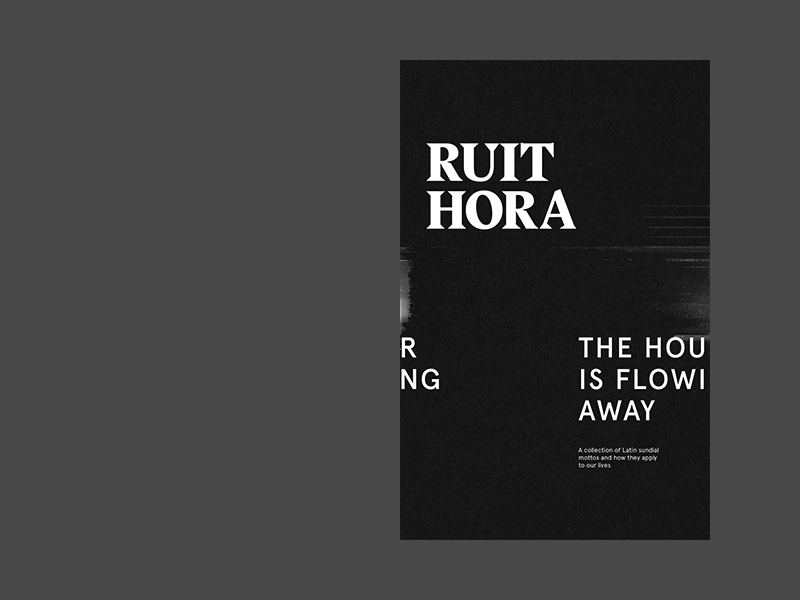 Ruit Hora Book editorial layout mfa print