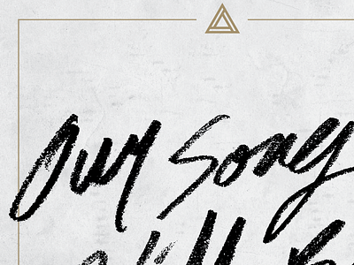 Our Song Will Be - Album Art album art church drawn hand texture type typography