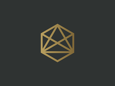 Illuminate Icon gold hexagon icon jewel spa