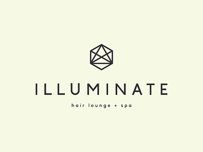 Illuminate Logo brand diamond icon logo salon spa