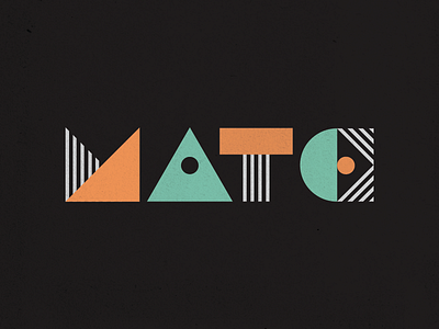 Killed logotype geometric logo pattern typography