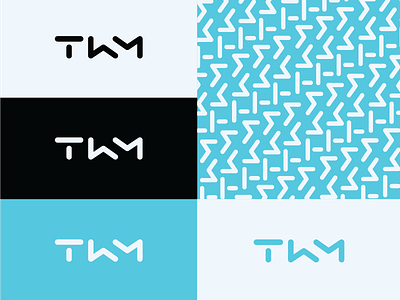 TWM icon logo monoweight pattern typography