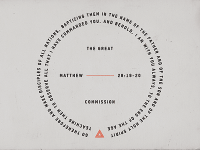 Great Commission Seal bible church seal texture typography