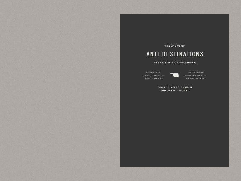 The Atlas of Anti-destinations atlas book layout maps mfa thesis typography