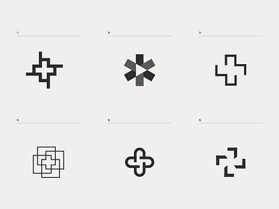 Leftovers branding cross health icons logo mark