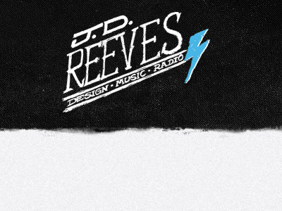 New header for personal site bolt design drawn hand header lightning music pencil radio reeves texture type