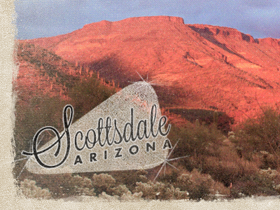 Arizona Postcard arizona lavanderia picture postcard retro scottsdale texture
