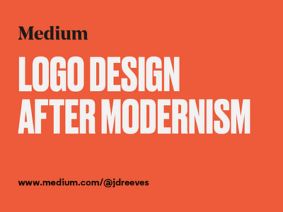 Medium post blog design grad logo mfa modernism post research school writing