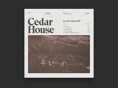 Cedar House Album Artwork album art artwork direction typography