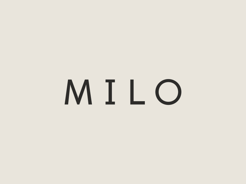 Milo branding color cooking icon identity palette pattern typography