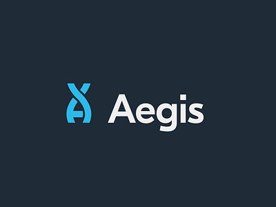 Aegis 1 branding cell dna icon identity logo science stem