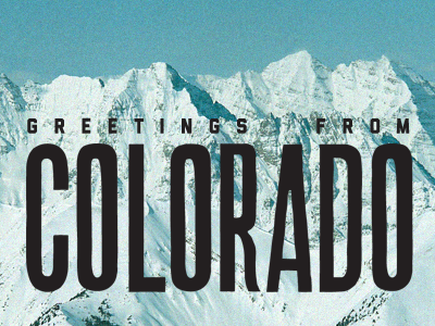 Colorado postcard colorado photograph postcard