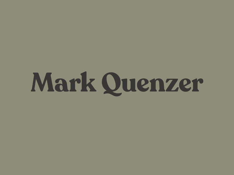 Mark Quenzer Brand branding business card guitar icon logo music typogaphy