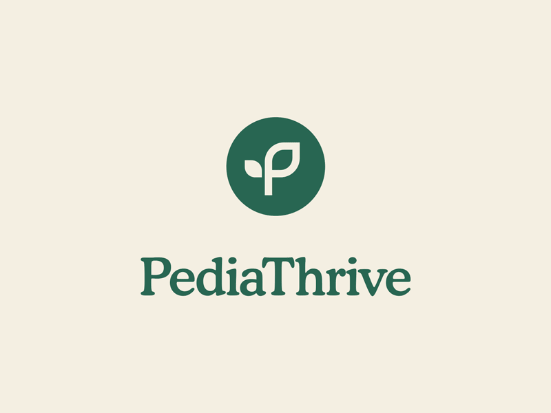 PediaThrive Concept brand branding design icon identity logo typography
