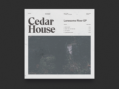 Lonesome River EP Artwork album art design music oklahoma typography