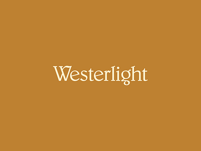 Westerlight wordmark brand design logo type typography