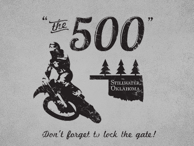 The 500 500 design motocross motorcycle off ok oklahoma road stillwater tshirt typography