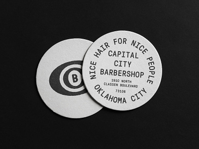 CCB Coasters brand branding design identity oklahoma texture type typography