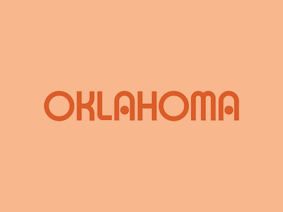 Oklahoma x Walkman design oklahoma typography vector