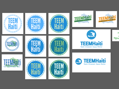 TEEMHaiti logos branding circle haiti logo nonprofit seal teem