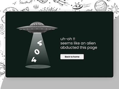 Error 404 page dailyui error404 webdesign