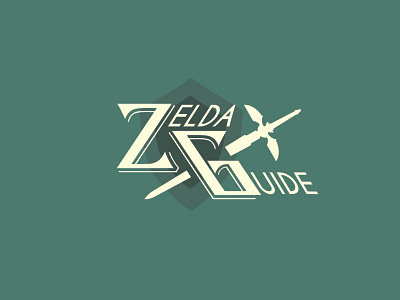 ZeldaGuide beige concours design art freelance graphisme jeuxvideo logo logodesign zelda