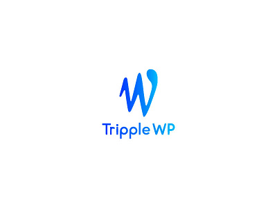TrippleWP blanc bleu concours freelance graphisme logo numérique startups wordpress