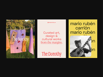 The Dorothy art brand contemporary art editorial logo type