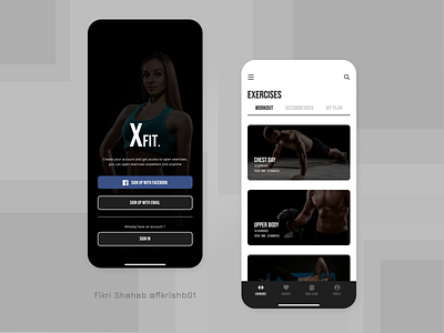 XFIT. - Fitness App fitness fitness app gym healthy ios